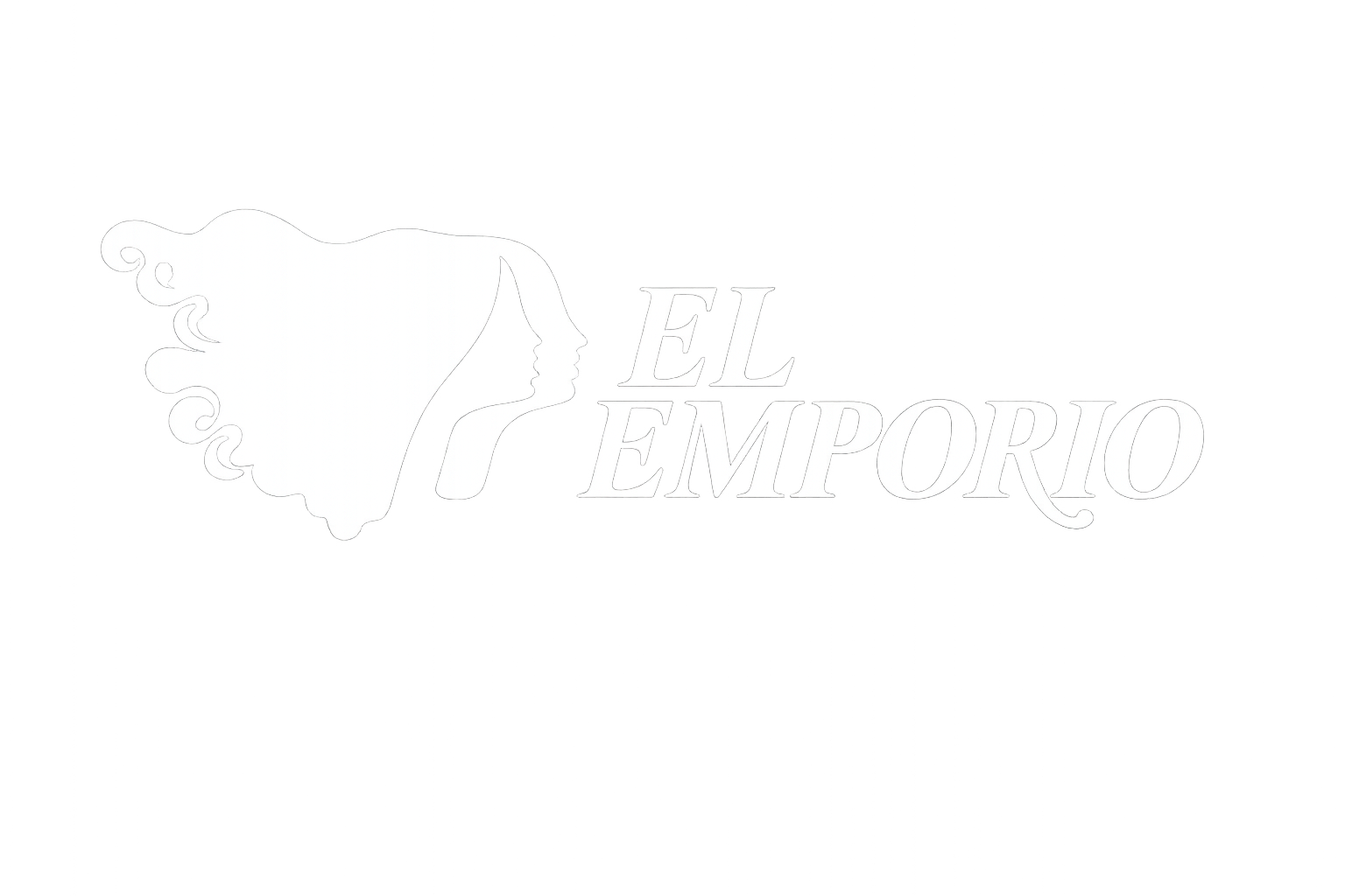 Logotipo blanco tenue de una cabeza de caballo y la palabra “TROPIC” sobre un fondo claro.