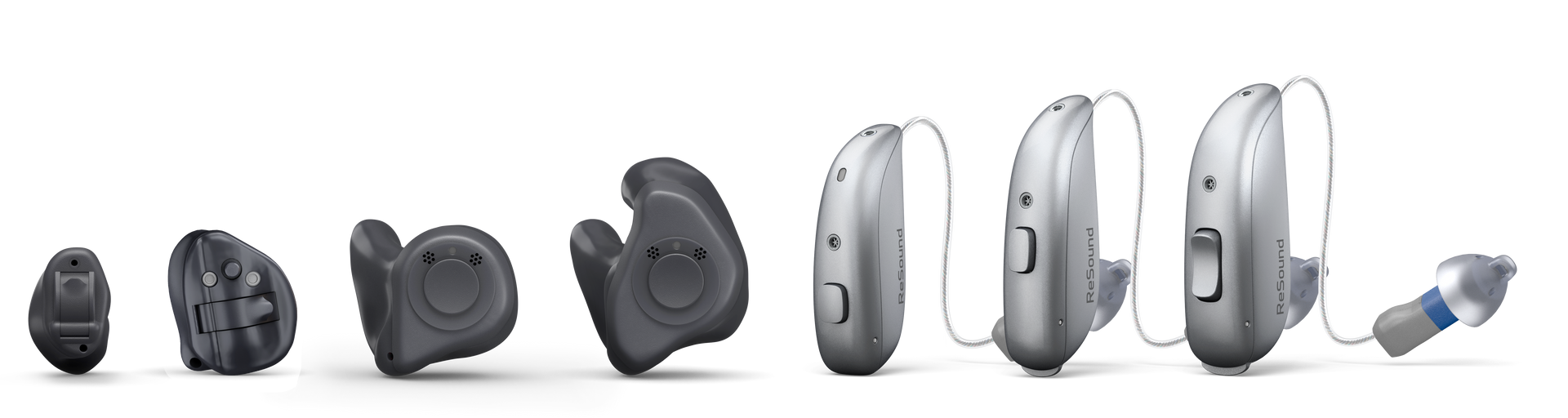 ReSound Sensia RIE 62 silver receiver-in-canal hearing aid