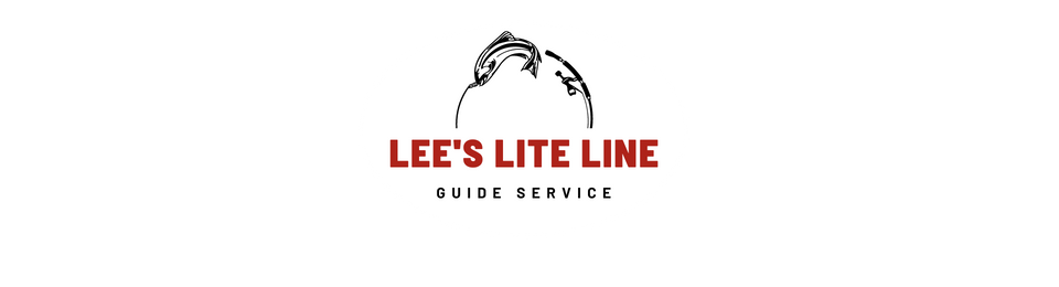 Lee’s Lite Line logo with mountain outline and red text on white background