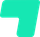 Forma abstracta de color verde azulado que se asemeja a un número siete estilizado.