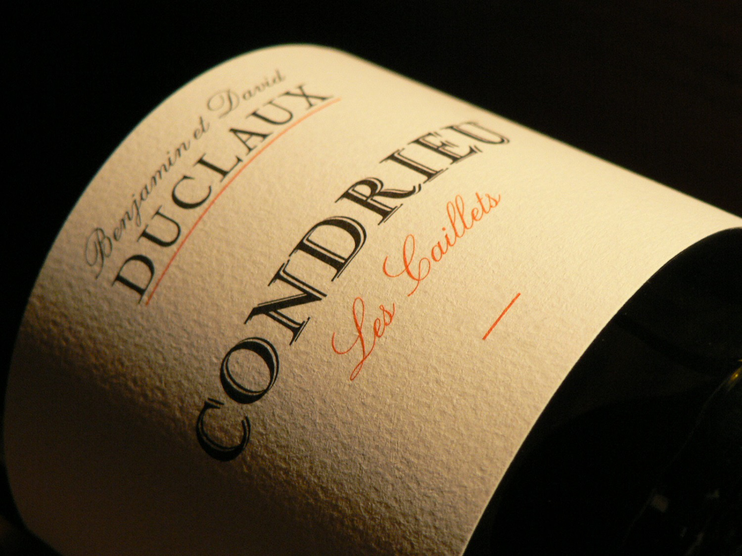 étiquette Condrieu Les Caillets