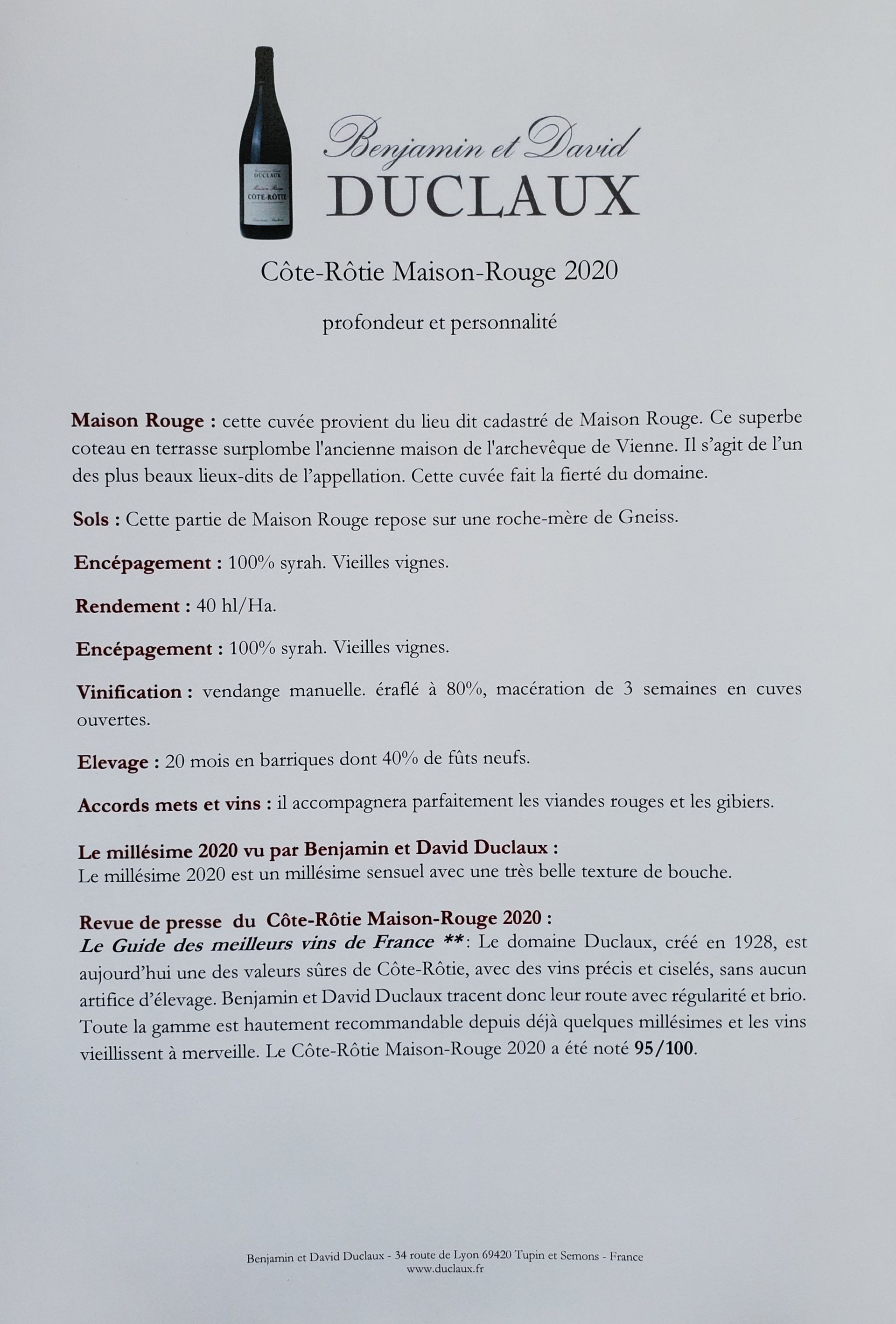fiche technique