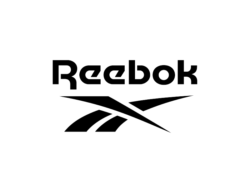 Logotipo de Reebok en negro sobre fondo blanco