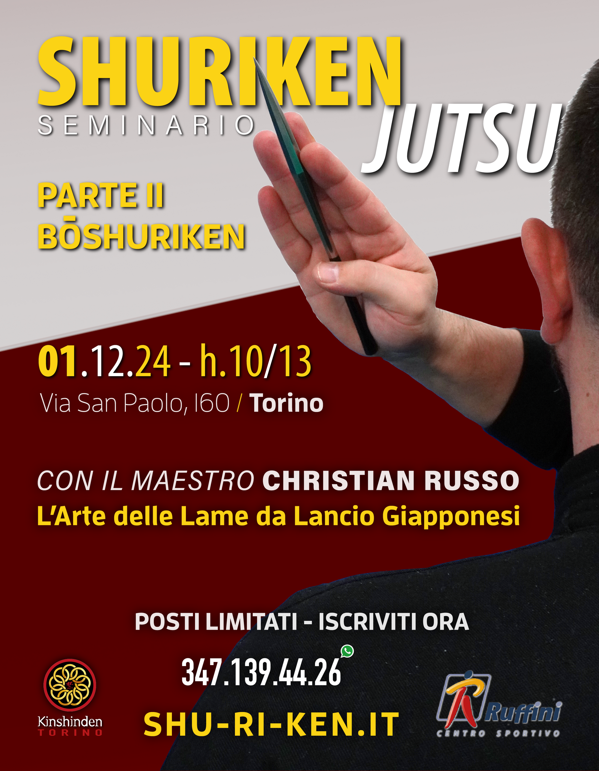 Locandina Seminario Shurikenjutsu 2