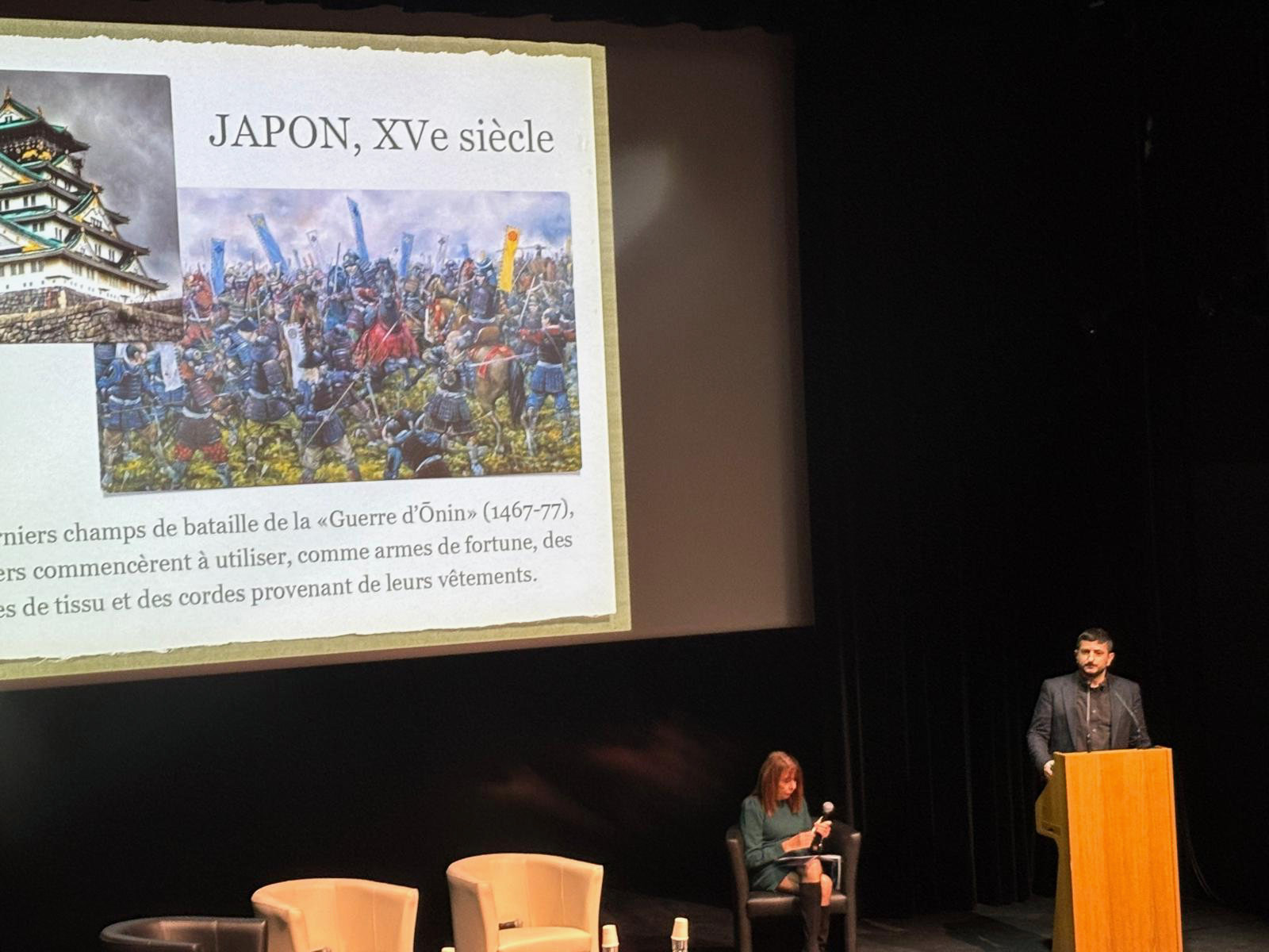 Christian Russo alla conferenza sullo Hojojutsu a Parigi