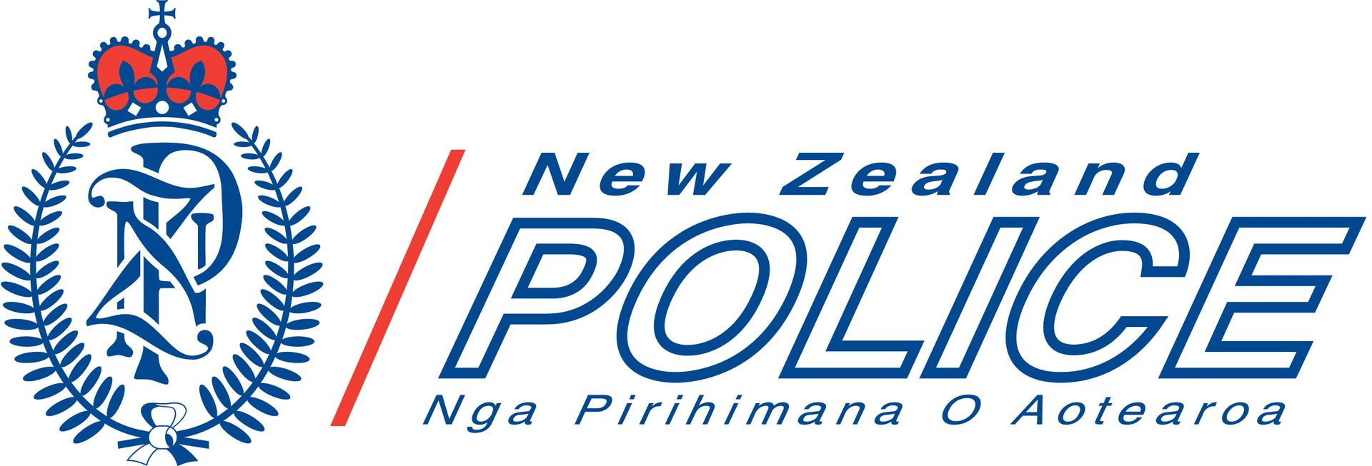 The new zealand police logo has a crown on it