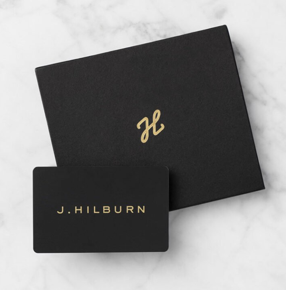 Black box and card with gold