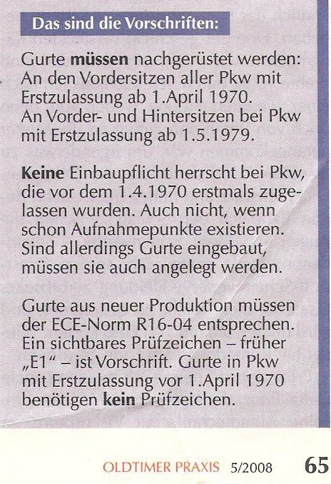 Nachrüstvorschriften ab 01.04.1970