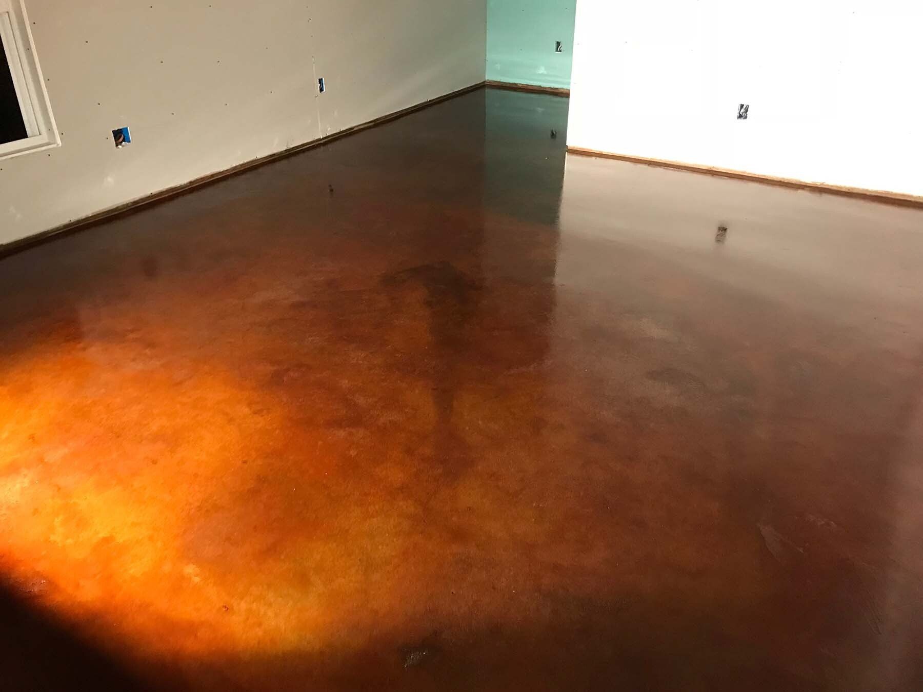 stained concreted in dallas