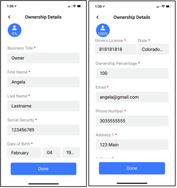 Request a Number in Business Info Request a Number in Business Info
