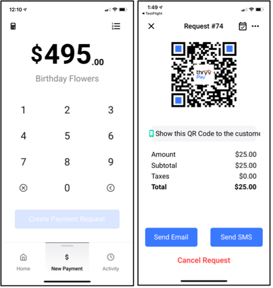 Request a Number in Business Info
