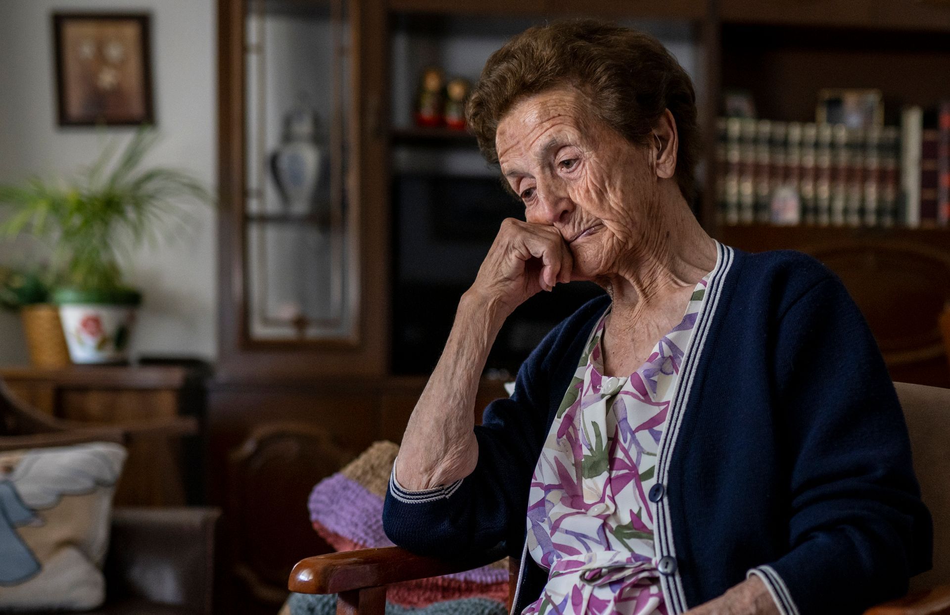 Lonely Elderly Woman