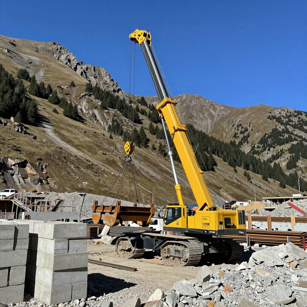 crane for ac units in wnc