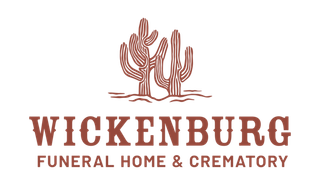 The logo for sample funeral home is shown on a white background.
