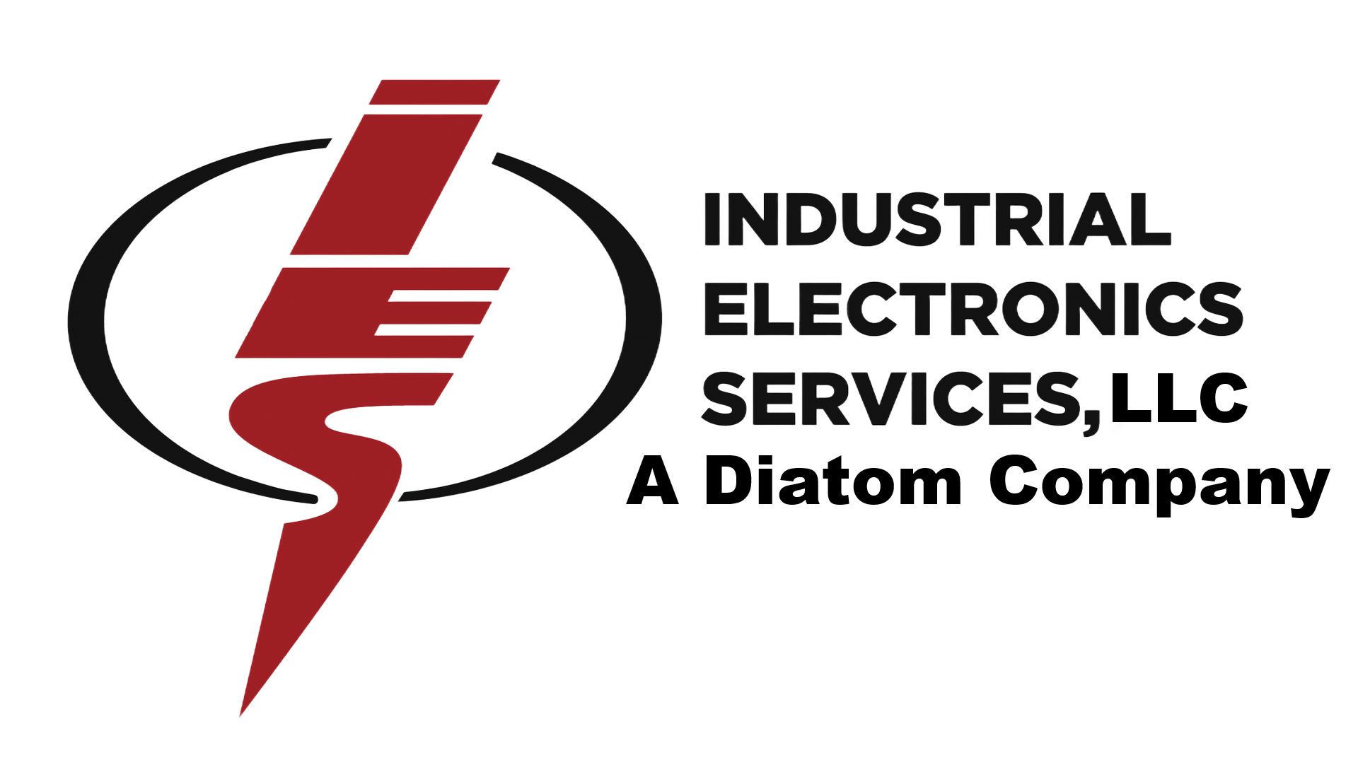 Logo for Industrial Electronics Services, LLC. Red 