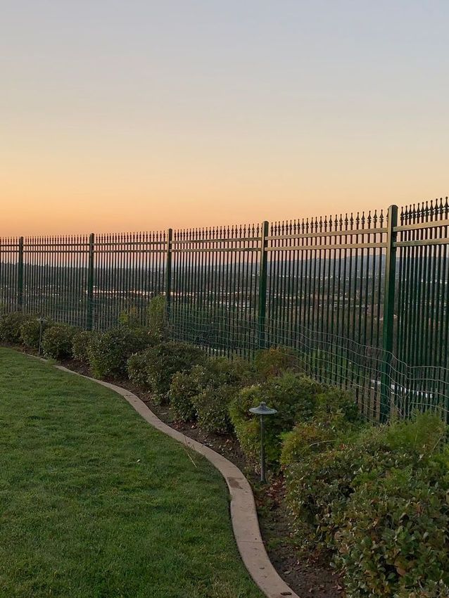 wrought iron fence