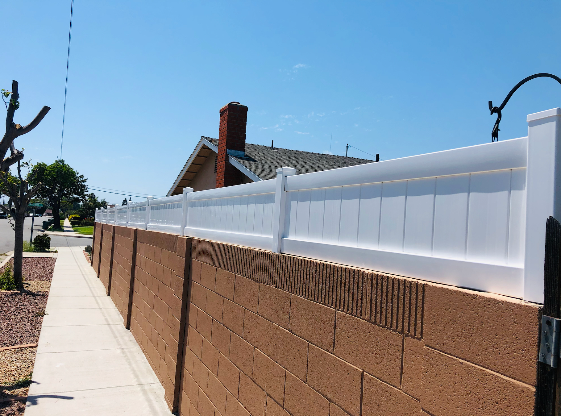 No Limit Fence Company recent fencing project