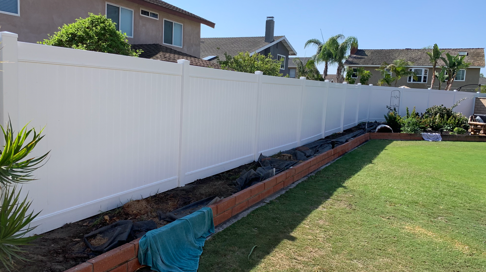 No Limit Fence Company recent fencing project