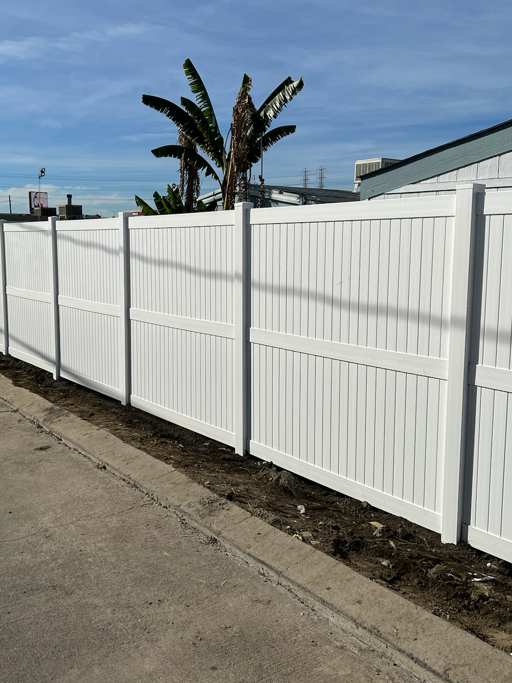 No Limit Fence Company recent fencing project