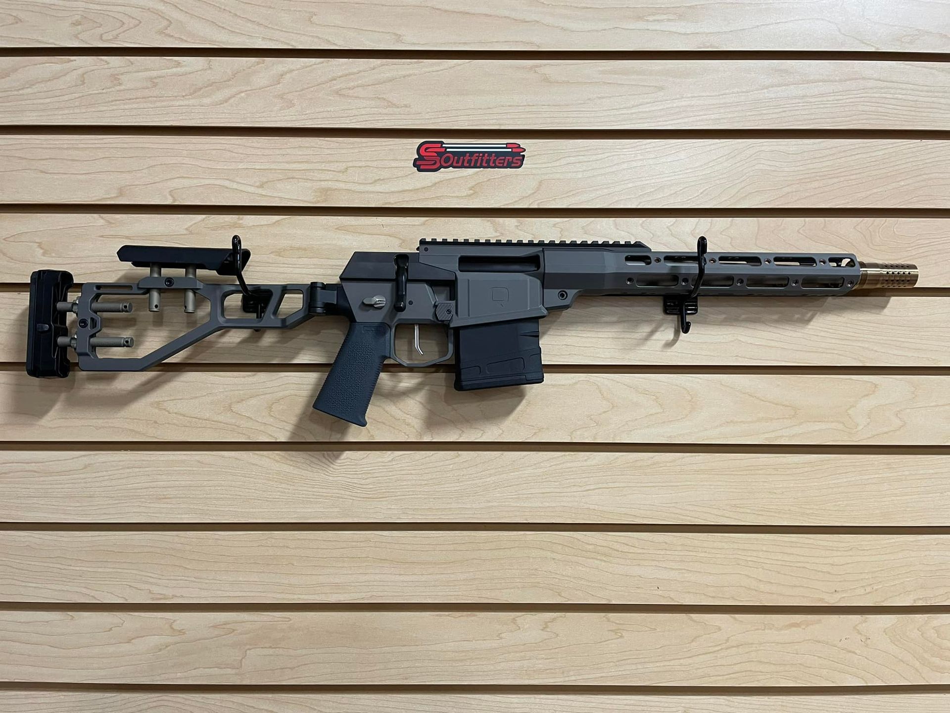 Gun hanging on the wall