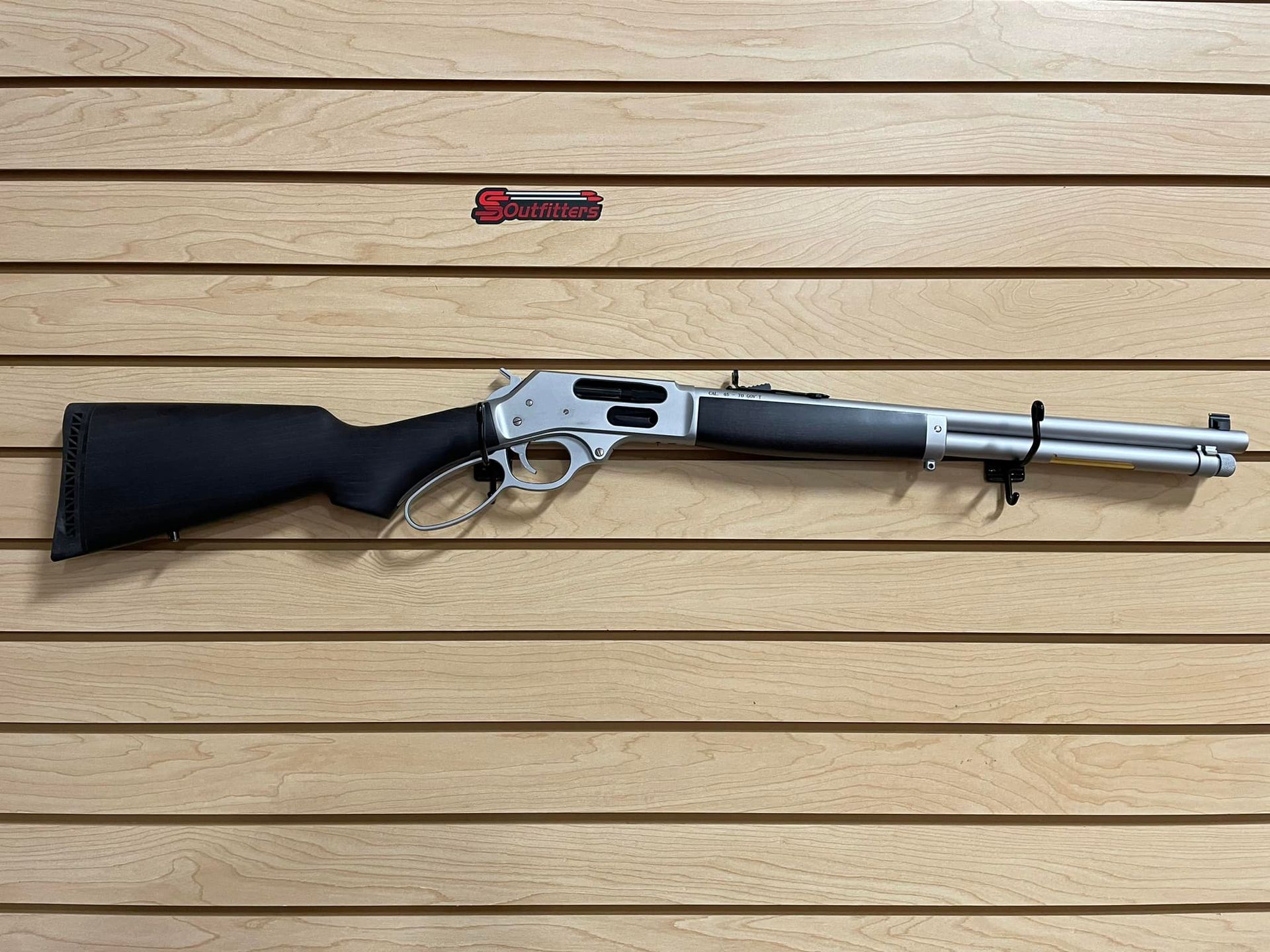 Shot red dot hanging on the wall