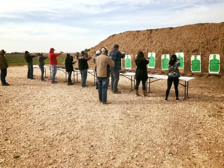 Shooter doing shooting pract