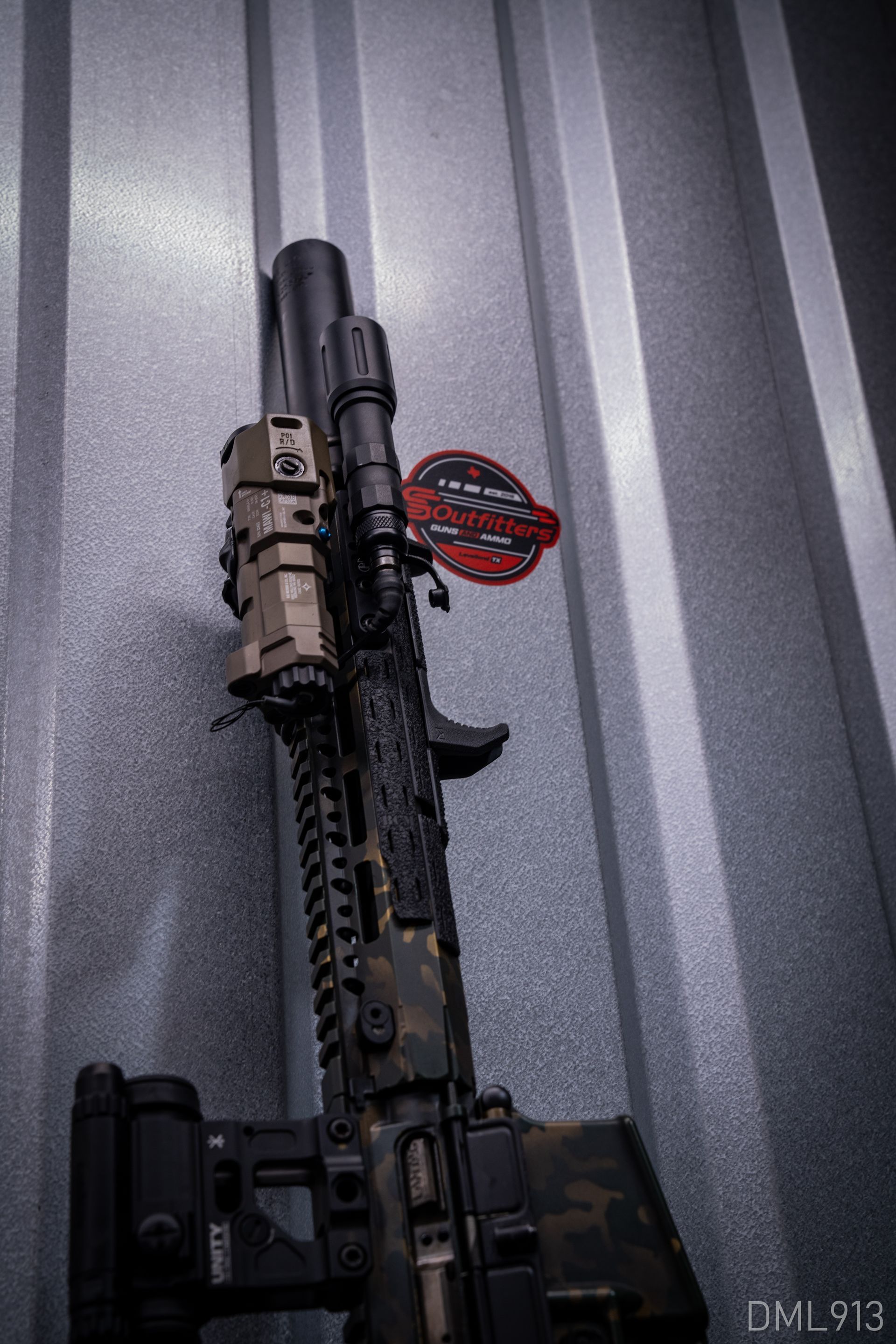 Sniper with long range scope