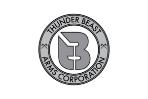 Thunder beast arms corporation logo on a white background