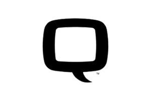 The letter q is in a square with a speech bubble around it.