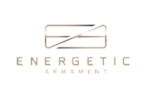 A logo for energetic armament is shown on a white background.