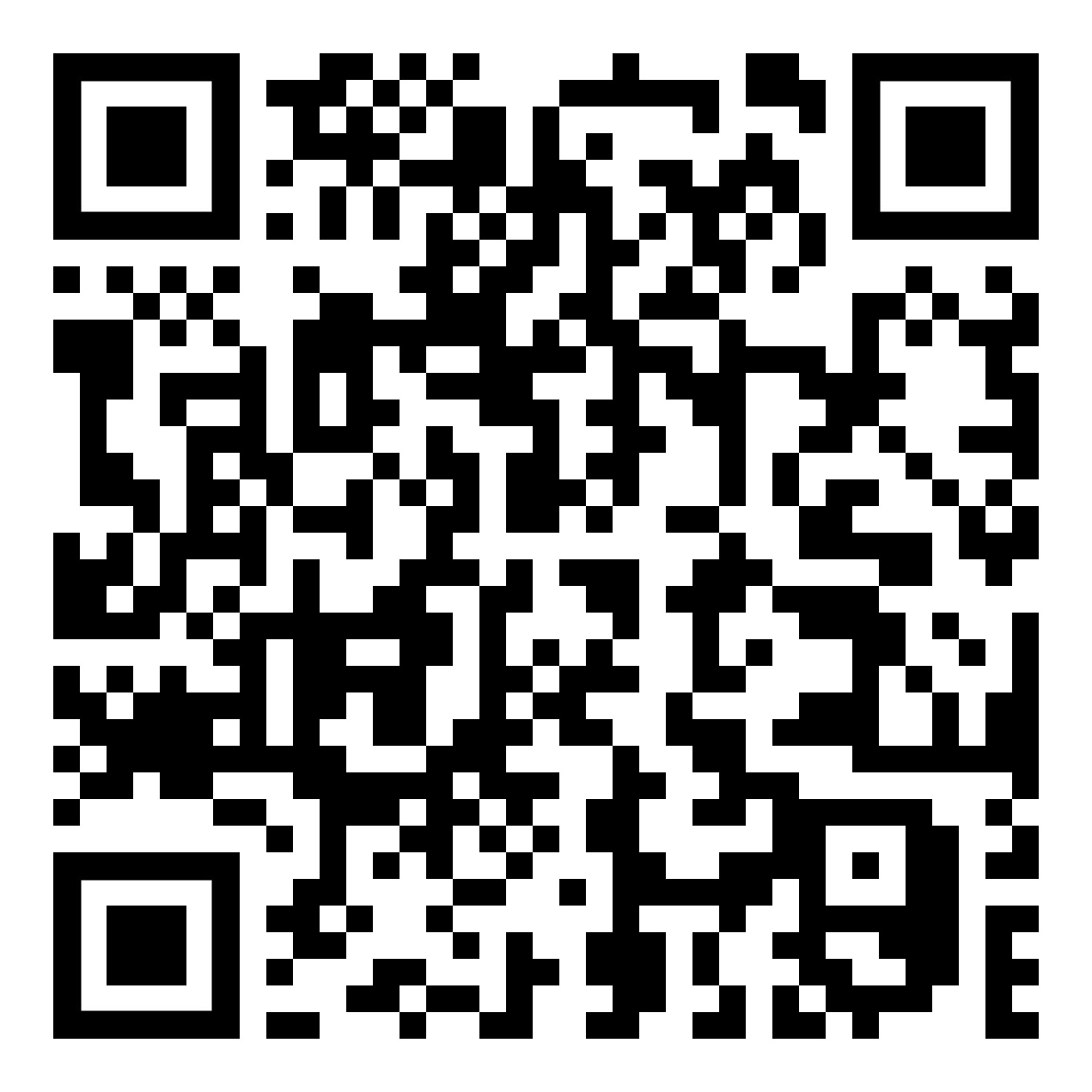 A black and white qr code on a white background.