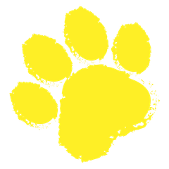 Yellow paw print.