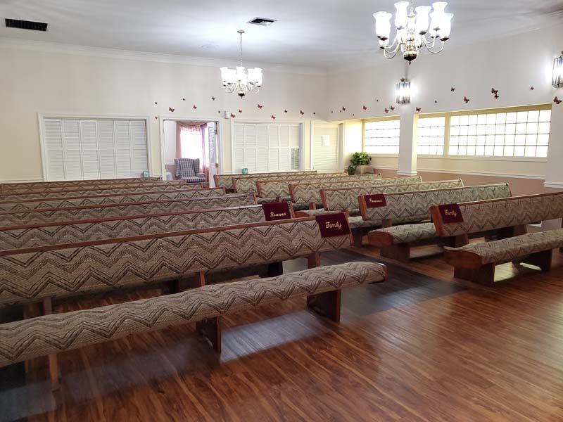 Chapel at Douglass & Dunaway Mortuary in Hawthorne, CA