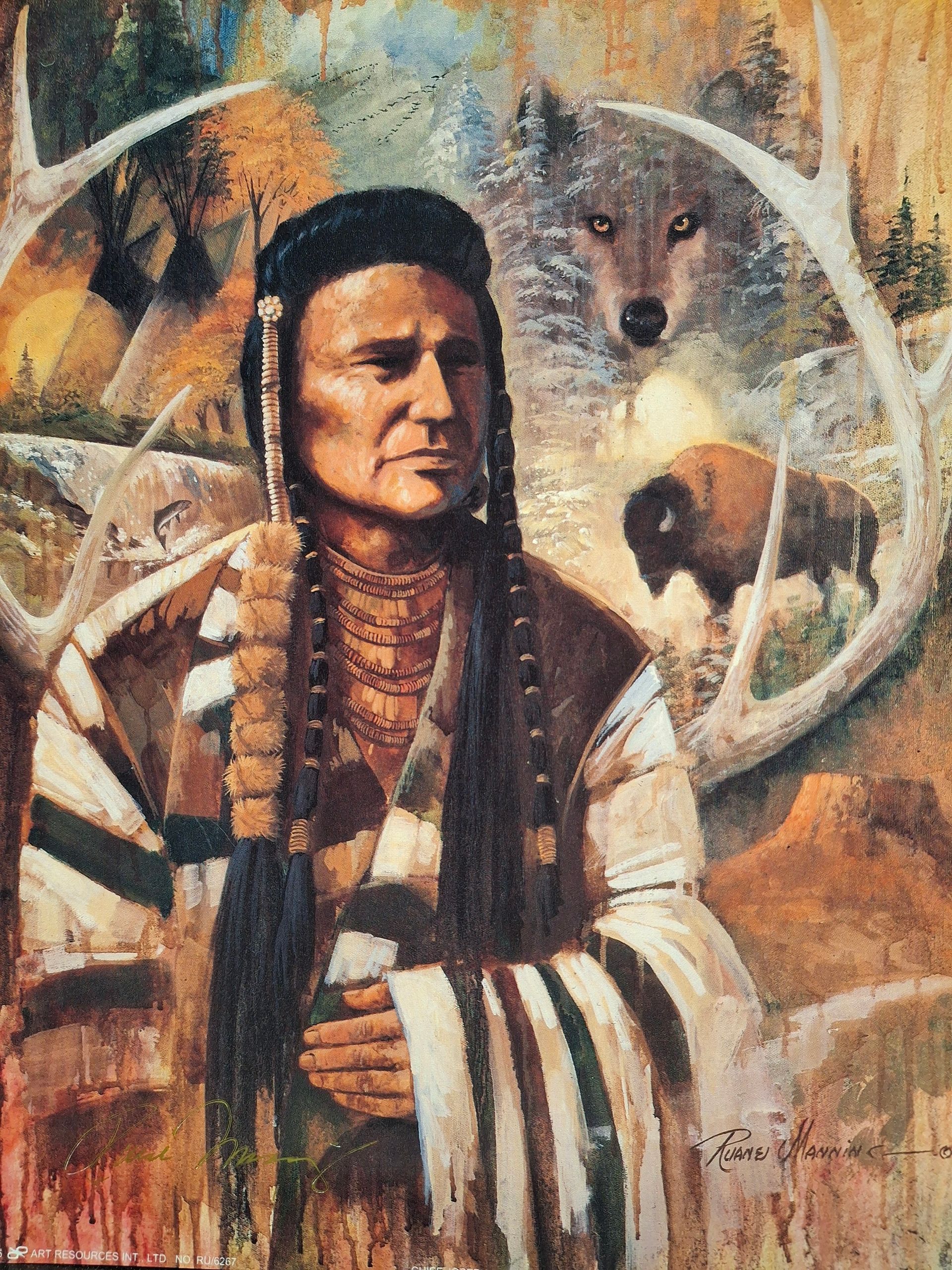 A painting of Chief Joseph