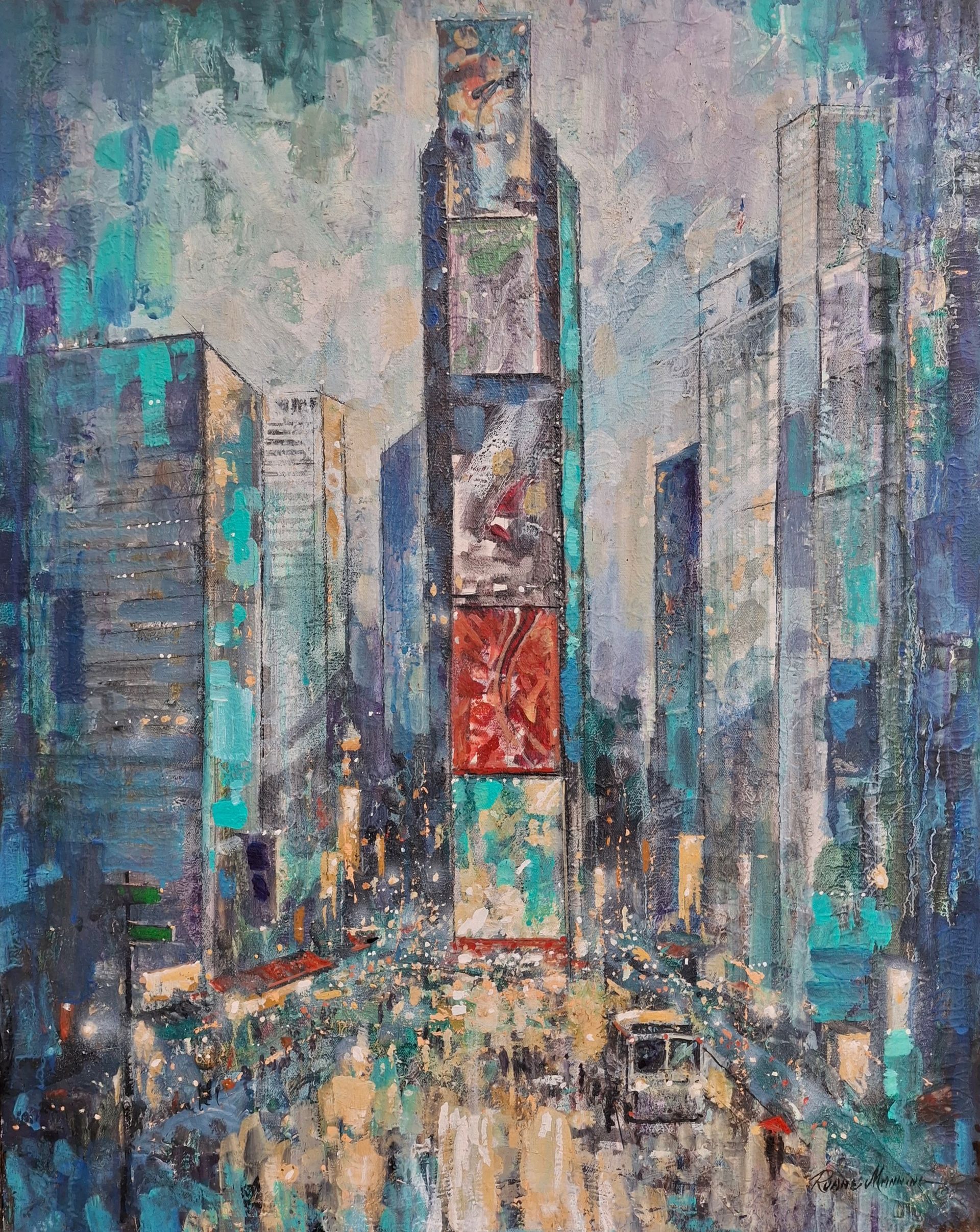 .A painting of Times Square