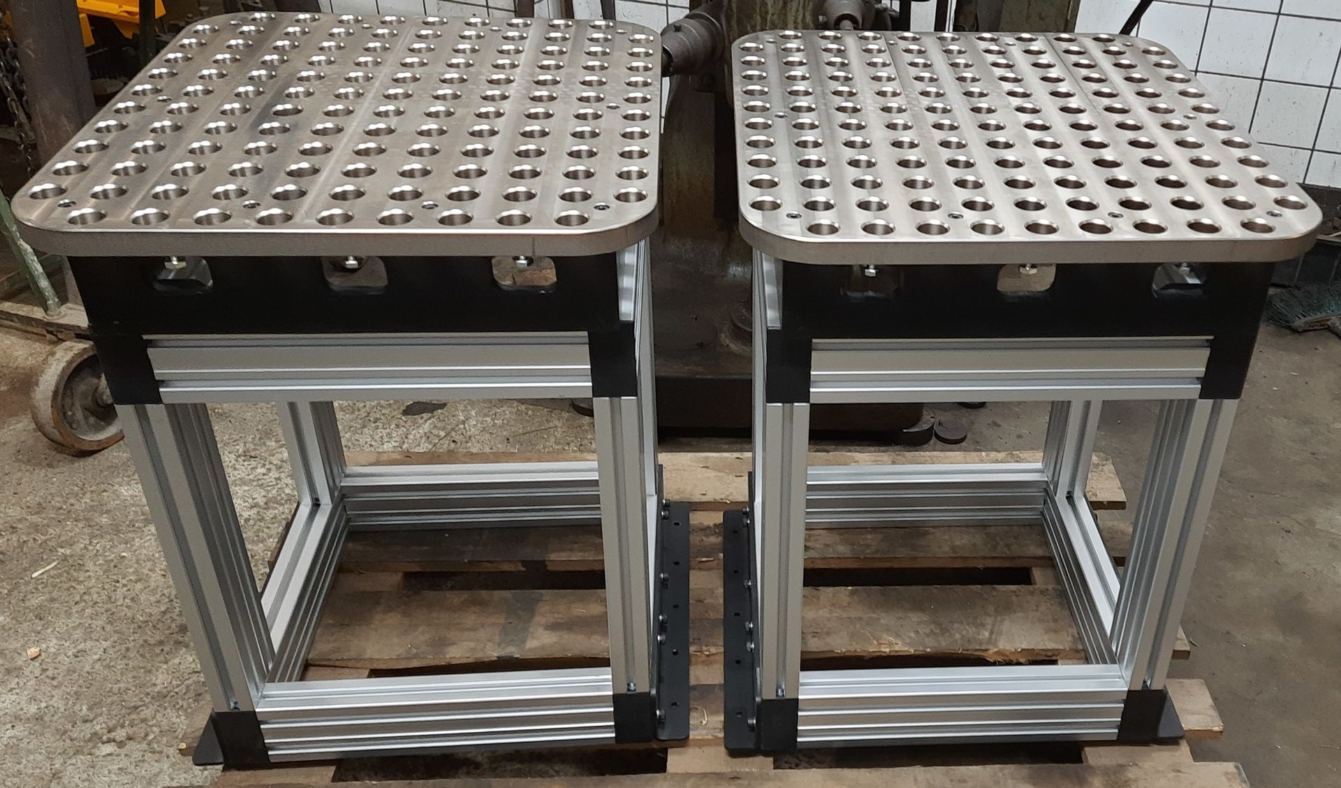 Mesa de soldagem c/ Sistema Moudular de Fixação Rápida