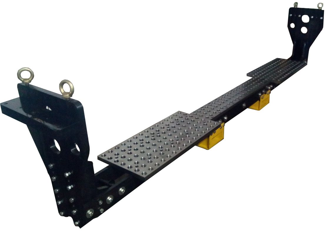 JIG para célula robotizada com quarto eixo