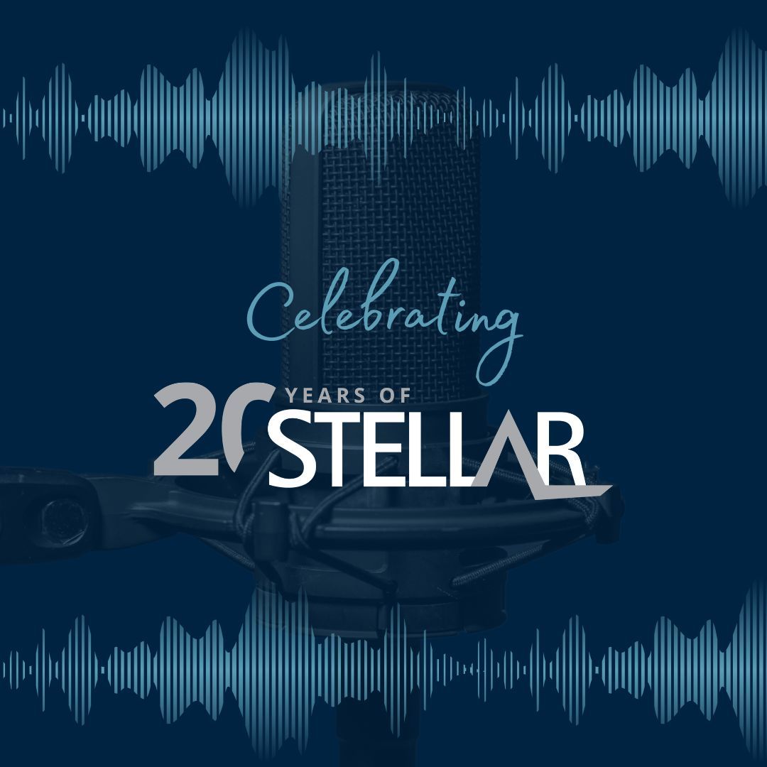 Celebrating 20 Years of Stellar podcast cover.