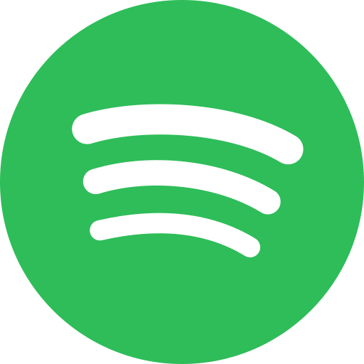 Spotify logo: white stylized sound waves on a green background.