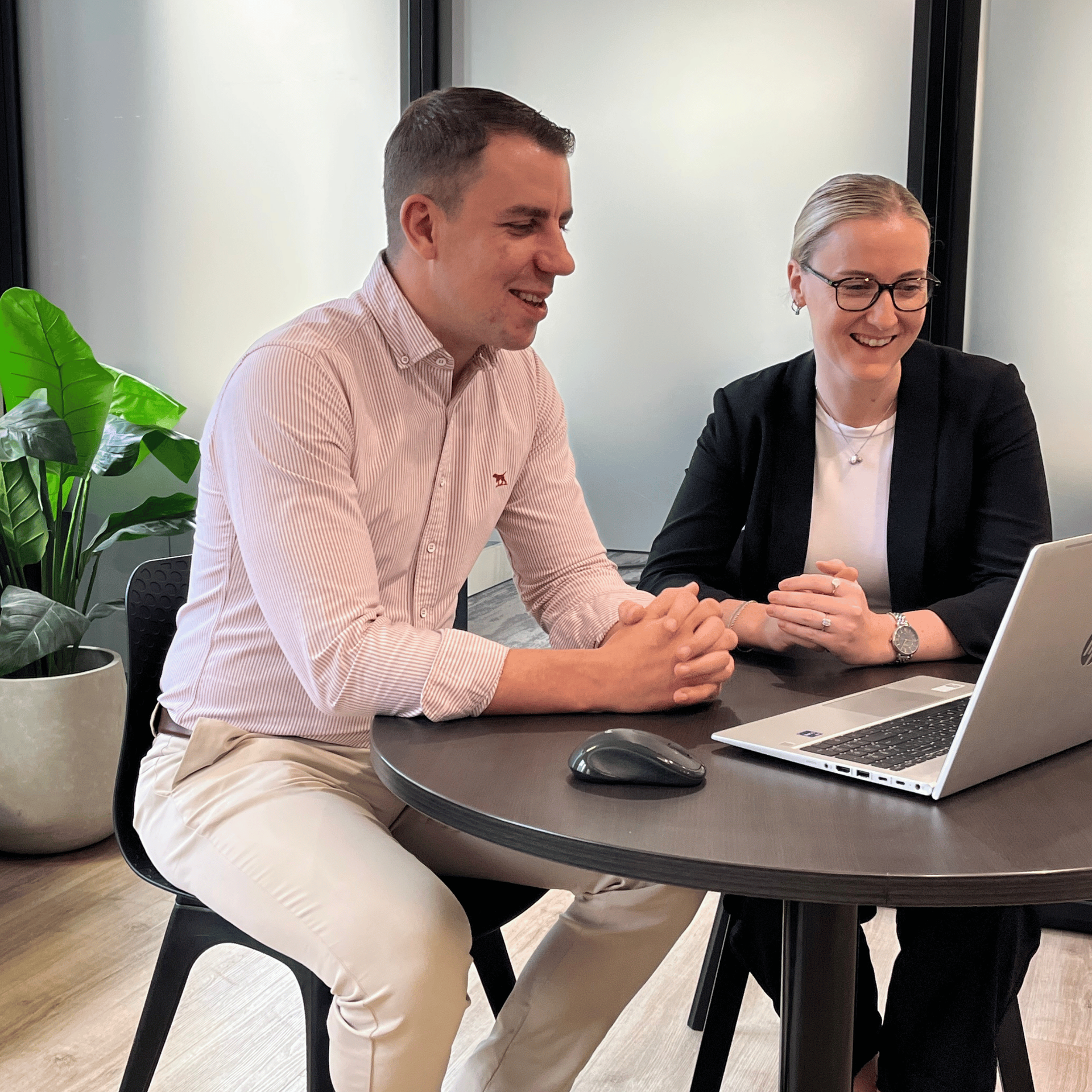 Two Stellar Recruitment consultants collaborating to deliver recruitment solutions