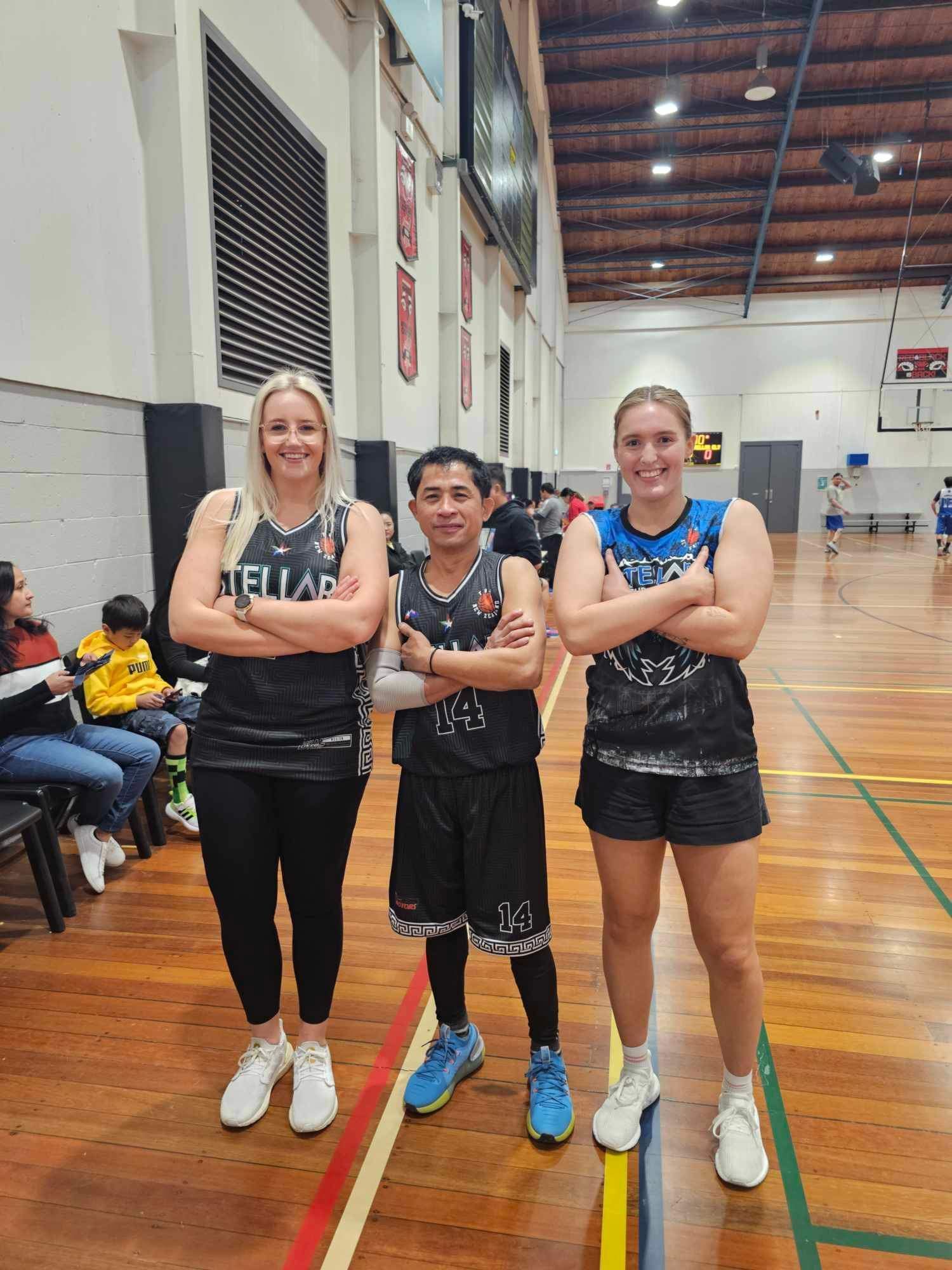 Stellar Recruitment team in basketball shirts