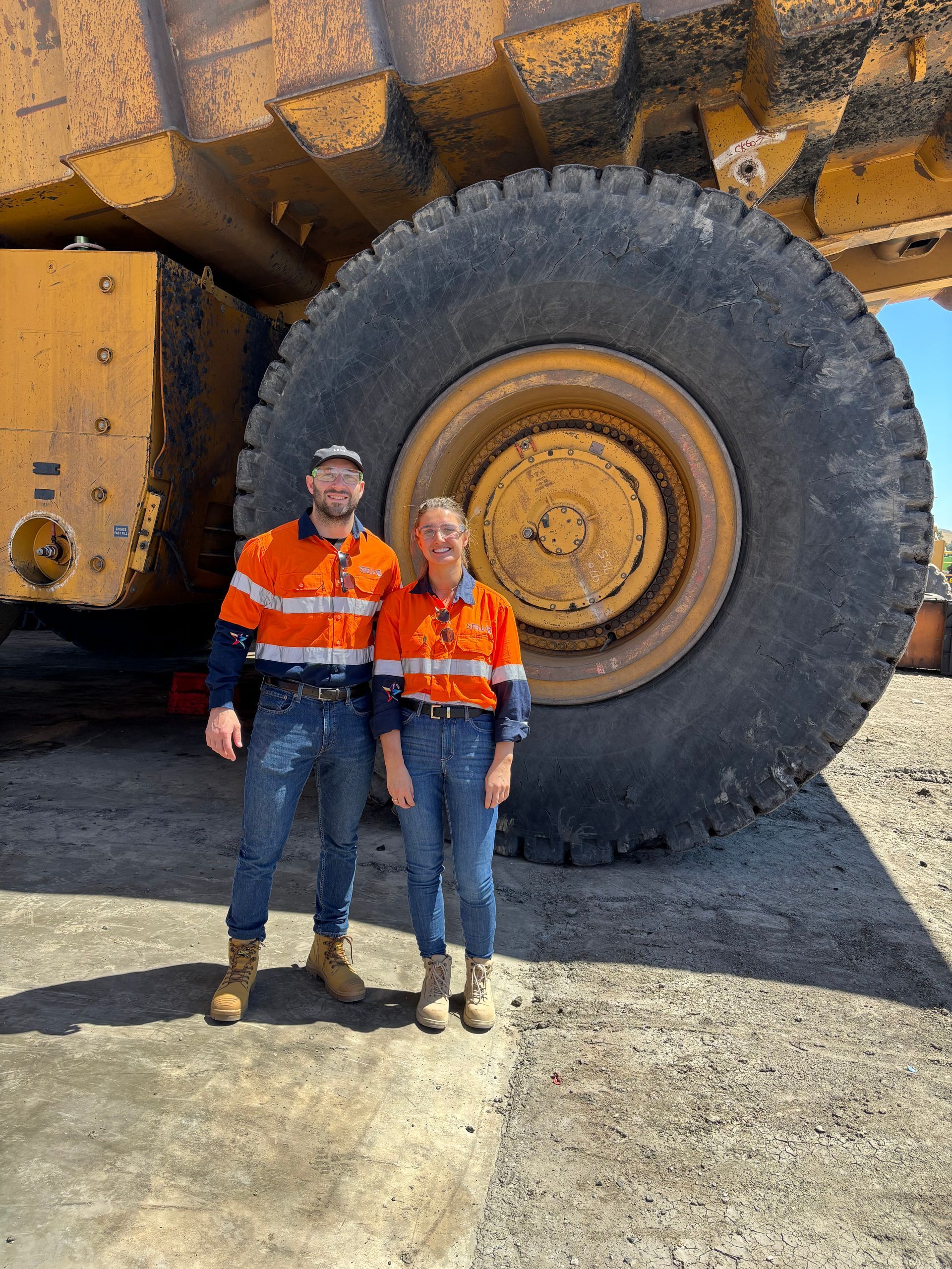 Stellar Recruitment team with large mining equipment