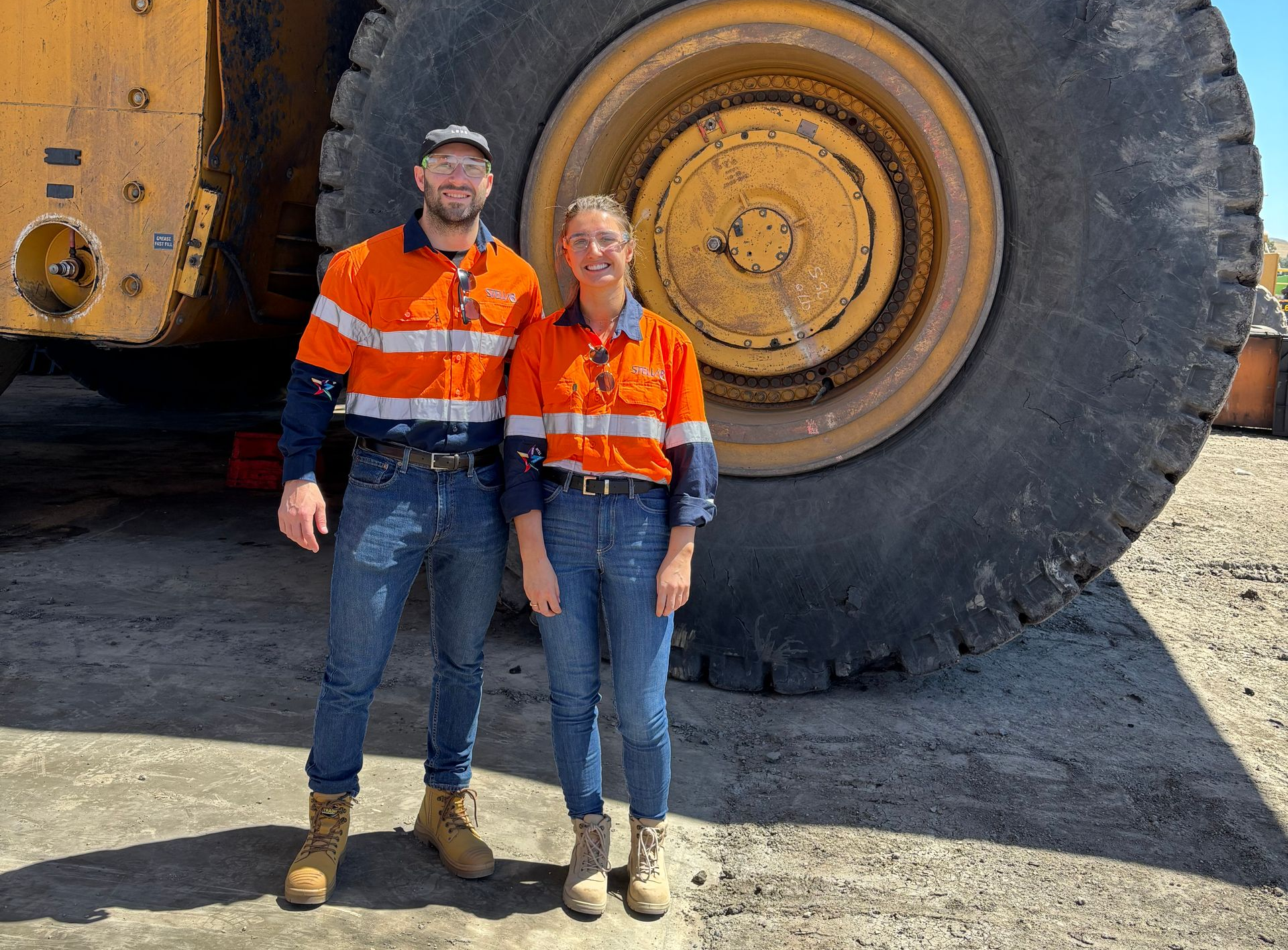 Stellar Team with large mining equipment