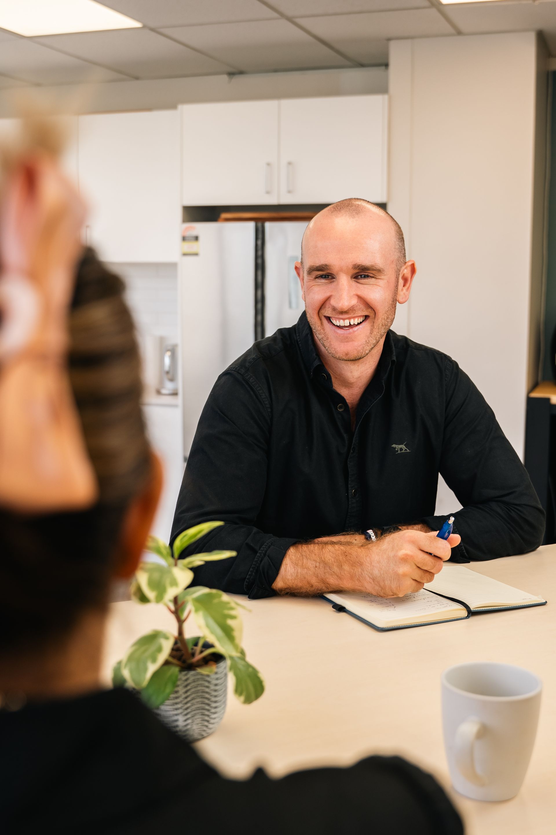 Stellar Recruitment consultant collaborating with colleagues to support recruitment and talent solutions.