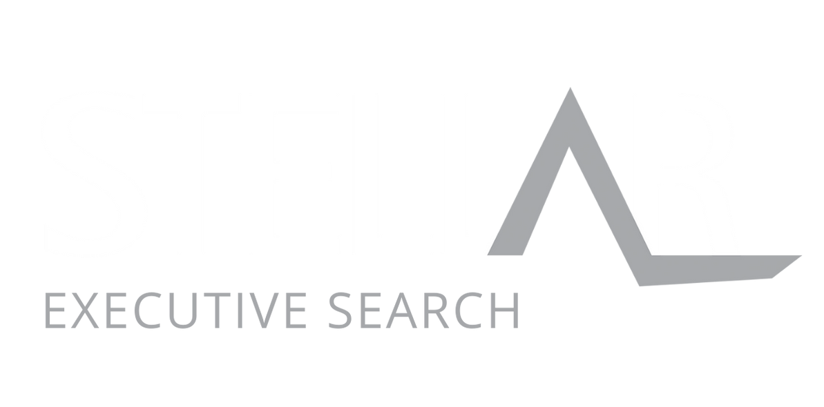 Grey logo of a stylized