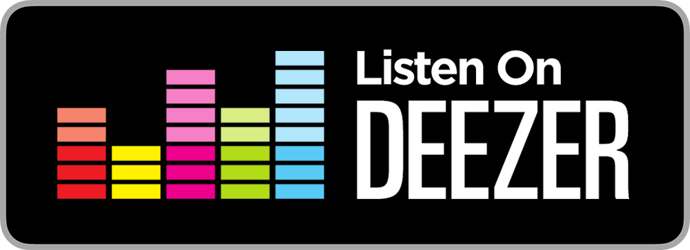 Deezer logo: a colorful audio equalizer with the text 