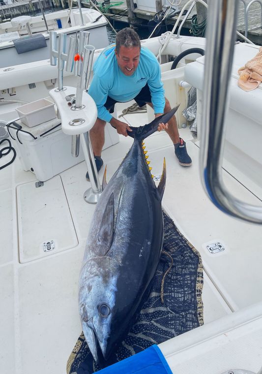 Captain Don with a big tuna