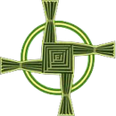 A green cross in a green circle on a white background.