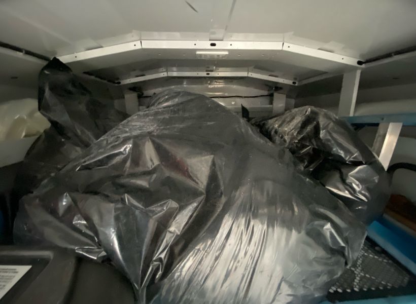 bagged debris
