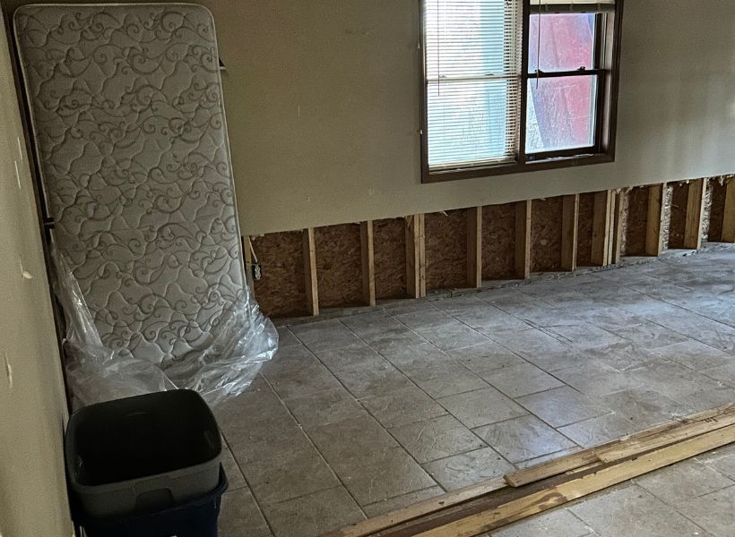 basement after mitigation